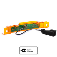 6 LED Competition Series Exterior Visor Light For 1996-2024 Volvo VNL - Amber LEDs (Amber or Clear Lens)