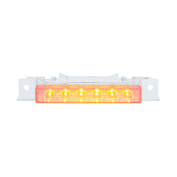 6 LED Competition Series Exterior Visor Light For 1996-2024 Volvo VNL - Amber LEDs (Amber or Clear Lens)