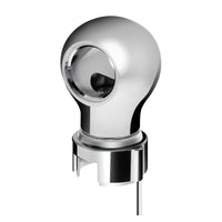 Thread-On Chrome Charlotte Style Gearshift Knob With LED 13/15/18 Speed Adapter (Amber, Blue, White or Red LEDs)