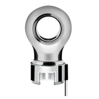 Thread-On Chrome Charlotte Style Gearshift Knob With LED 13/15/18 Speed Adapter (Amber, Blue, White or Red LEDs)