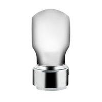 Thread-On Chrome Charlotte Style Gearshift Knob With LED 13/15/18 Speed Adapter (Amber, Blue, White or Red LEDs)