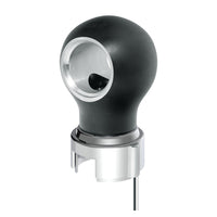 Thread-On Matte Black Charlotte Style Gearshift Knob With LED 13/15/18 Speed Adapter (Amber, Blue, White or Red LEDs)