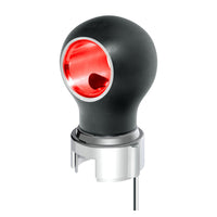 Thread-On Matte Black Charlotte Style Gearshift Knob With LED 13/15/18 Speed Adapter (Amber, Blue, White or Red LEDs)