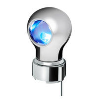 Thread-On Charlotte Style Chrome Gearshift Knob With LED 9/10 Speed Adapter (Amber, Blue, White or Red LEDs)