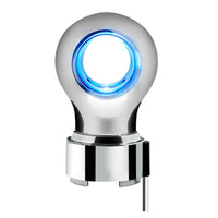Thread-On Charlotte Style Chrome Gearshift Knob With LED 9/10 Speed Adapter (Amber, Blue, White or Red LEDs)
