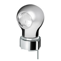 Thread-On Charlotte Style Chrome Gearshift Knob With LED 9/10 Speed Adapter (Amber, Blue, White or Red LEDs)