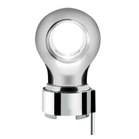 Thread-On Charlotte Style Chrome Gearshift Knob With LED 9/10 Speed Adapter (Amber, Blue, White or Red LEDs)