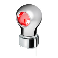 Thread-On Charlotte Style Chrome Gearshift Knob With LED 9/10 Speed Adapter (Amber, Blue, White or Red LEDs)