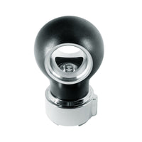 Thread-On Matte Black Charlotte Style Gearshift Knob With LED 9/10 Speed Adapter (Amber, Blue, White or Red LEDs)