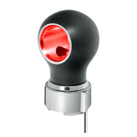 Thread-On Matte Black Charlotte Style Gearshift Knob With LED 9/10 Speed Adapter (Amber, Blue, White or Red LEDs)