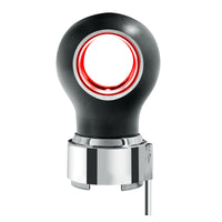 Thread-On Matte Black Charlotte Style Gearshift Knob With LED 9/10 Speed Adapter (Amber, Blue, White or Red LEDs)