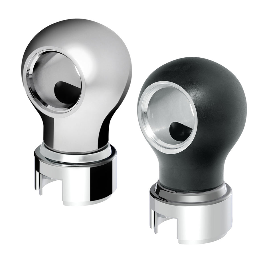 Thread-On Charlotte Style Gearshift Knob With 13/15/18 Speed Adapter (Chrome or Matte Black)