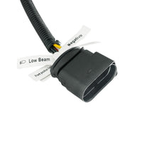 High Power LED Headlight W Turn Signal & Light Bar For 2015-2025 Kenworth T880 - Chrome or Black Housing (Driver or Passenger)