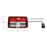 9 LED Interior Door Light With American Flag Courtesy Projector Light For 2006+ Kenworth & Peterbilt Trucks