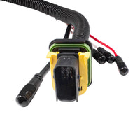 High Power 10 LED Chrome or Black Headlight w 24 LED Turn & 100 LED Halo For 2019-2024 Kenworth W990 (Driver or Passenger Side)