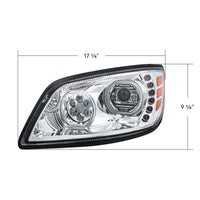 High Power 10 LED Headlight For 2005-2021 Hino 238/258/268/338 - Chrome or Black Housing (Driver or Passenger Side)