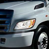 High Power 10 LED Headlight For 2005-2021 Hino 238/258/268/338 - Chrome or Black Housing (Driver or Passenger Side)