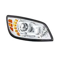 High Power 10 LED Headlight For 2005-2021 Hino 238/258/268/338 - Chrome or Black Housing (Driver or Passenger Side)