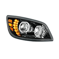 High Power 10 LED Headlight For 2005-2021 Hino 238/258/268/338 - Chrome or Black Housing (Driver or Passenger Side)