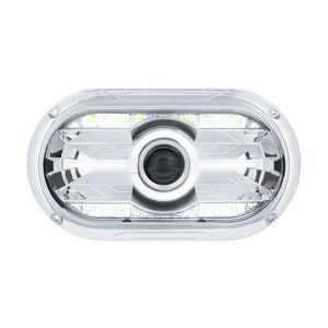 Full LED Projector One-Piece Style Chrome or Blackout Headlight For Dual 5-3/4" Headlight Housing