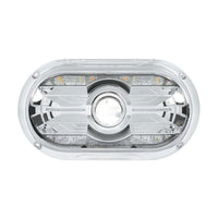 Full LED Projector One-Piece Style Chrome or Blackout Headlight For Dual 5-3/4" Headlight Housing