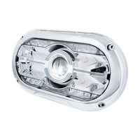 Full LED Projector One-Piece Style Chrome or Blackout Headlight For Dual 5-3/4" Headlight Housing