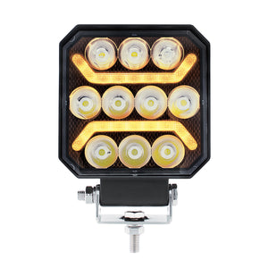 10 LED High Power LED Work Light With "U" Light Guide (Various Colors)