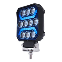 10 LED High Power LED Work Light With "U" Light Guide (Various Colors)