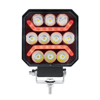10 LED High Power LED Work Light With "U" Light Guide (Various Colors)