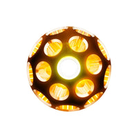 Thread-On Matte Black Phoenix Style Ball Gearshift Knob With LED 13/15/18 Speed Adapter (Various Colors)