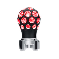 Thread-On Matte Black Phoenix Style Ball Gearshift Knob With LED 13/15/18 Speed Adapter (Various Colors)
