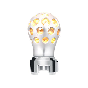 Thread-On Anodized Phoenix Style Ball Gearshift Knob With LED 13/15/18 Speed Adapter (Various Colors)