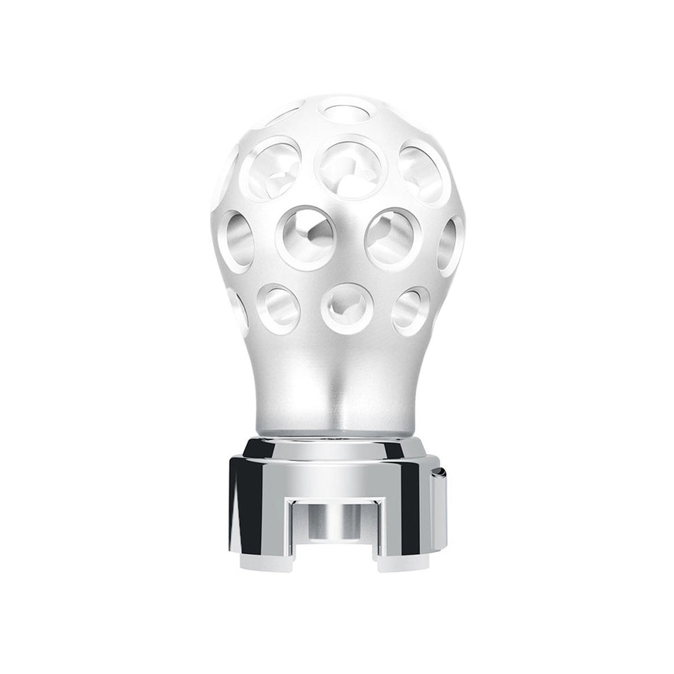 Thread-On Anodized Phoenix Style Ball Gearshift Knob With LED 13/15/18 Speed Adapter (Various Colors)