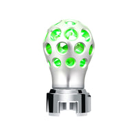 Thread-On Anodized Phoenix Style Ball Gearshift Knob With LED 13/15/18 Speed Adapter (Various Colors)