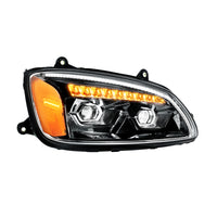 2008-2017 Kenworth T660 LED Chrome or Black Projection Headlight w Turn Signal (Driver or Passenger Side)