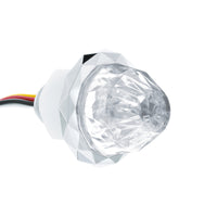 United Pacific - Double Fury 4 LED Dual Function 1-1/8" Crystal Watermelon Light (Various Colors)
