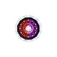 United Pacific - Double Fury 4 LED Dual Function 1-1/8" Crystal Watermelon Light (Various Colors)