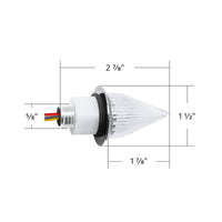 United Pacific - Double Fury 4 LED Dual Function 1-1/8" Spike Light (Various Colors)