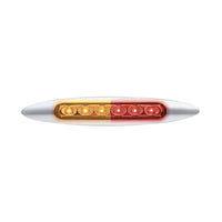 Double Fury 6 LED 6" Dual Function Marker Light With Chrome Bezel (Various Colors)