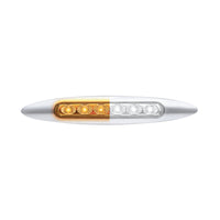 Double Fury 6 LED 6" Dual Function Marker Light With Chrome Bezel (Various Colors)