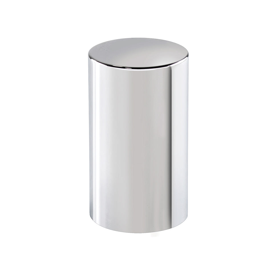 United Pacific - 33mm x 3-1/2" Chrome Plastic Cylinder Nut Cover - Push-On (10-Pack)