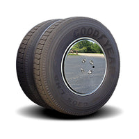 24.5" Stainless Steel Twist & Lock Aero Covers - Mirror Finish - 5/8" or 3/4" Axle Bolts