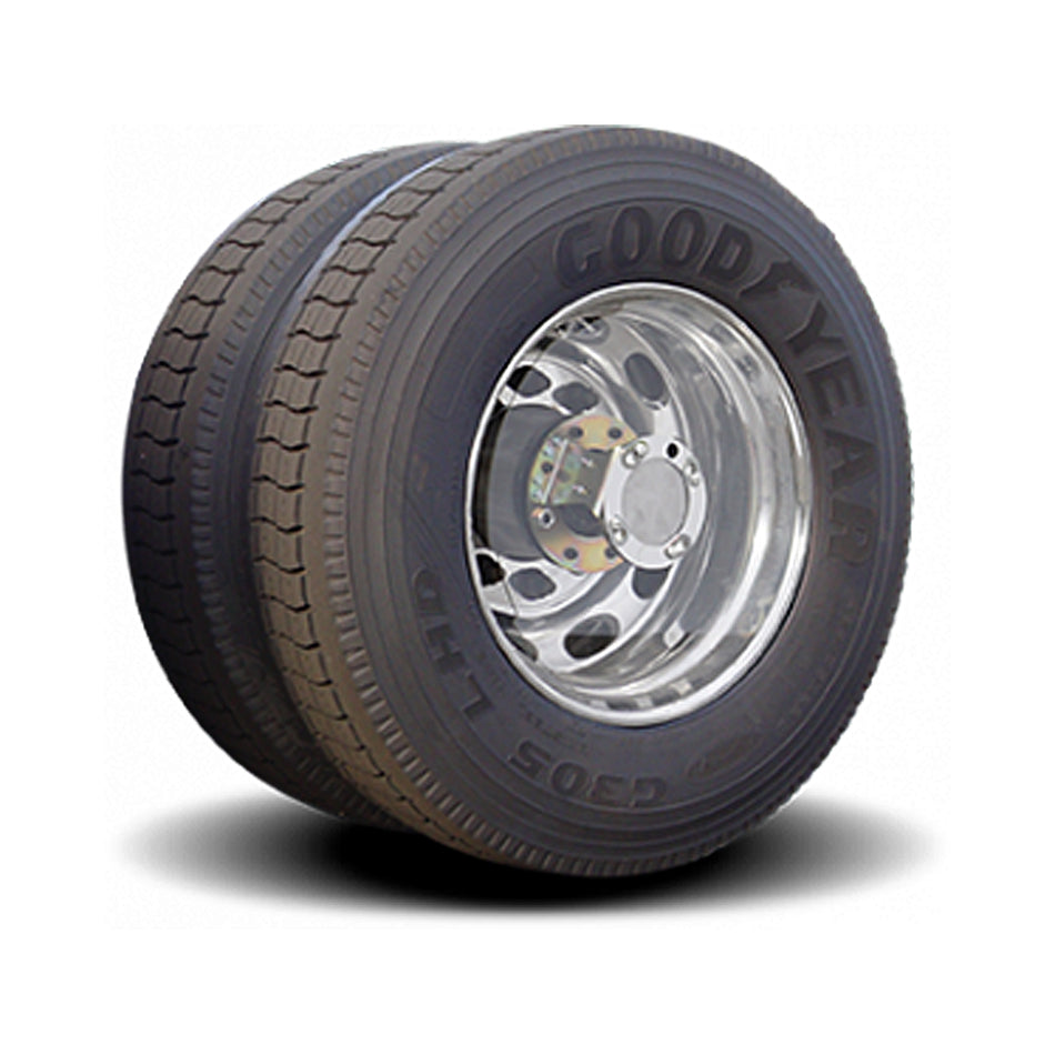22.5" Clear Polycarbonate Twist & Lock Aero Covers - 5/8" or 3/4" Axle Bolts