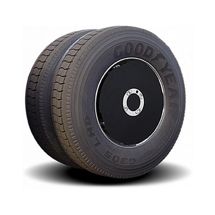 22.5" Twist & Lock Aero Covers - Stealth Black - 5/8" or 3/4" Axle Bolts