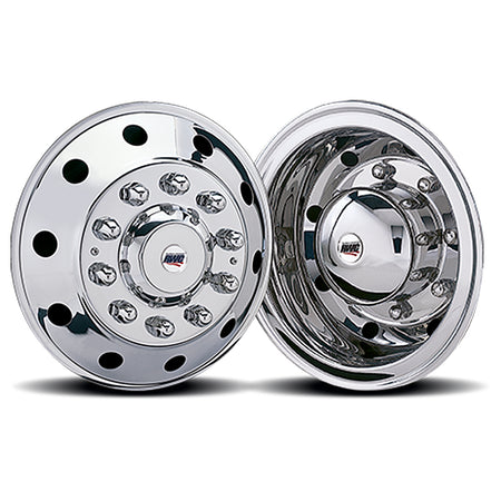 22.5" or 24.5" American Road Style Rear Wheel Simulator Kit - 33mm Hub - Rear Bridge or Wedge - Berube's Truck Accessories