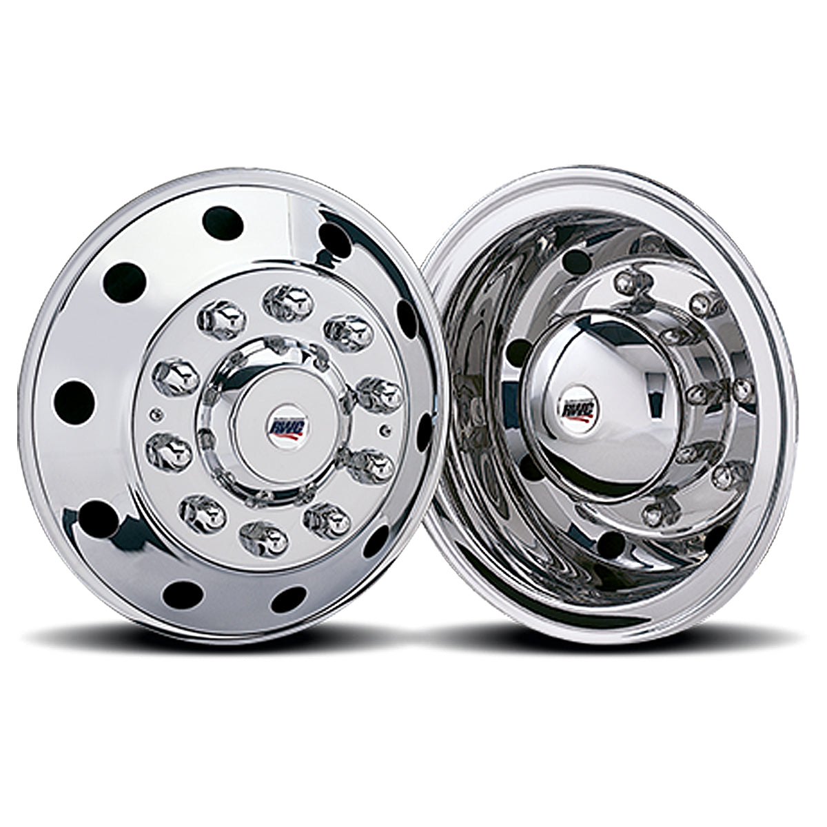 22.5" or 24.5" American Road Style Rear Wheel Simulator Kit - 33mm Hub - Rear Bridge or Wedge - Berube's Truck Accessories