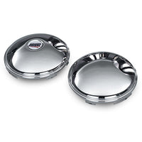 Universal Front "Baby Moons" Stainless Steel or Stealth Black Axle Covers - Solid (with or without Logo)