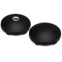 Universal Front "Baby Moons" Stainless Steel or Stealth Black Axle Covers - Solid (with or without Logo)