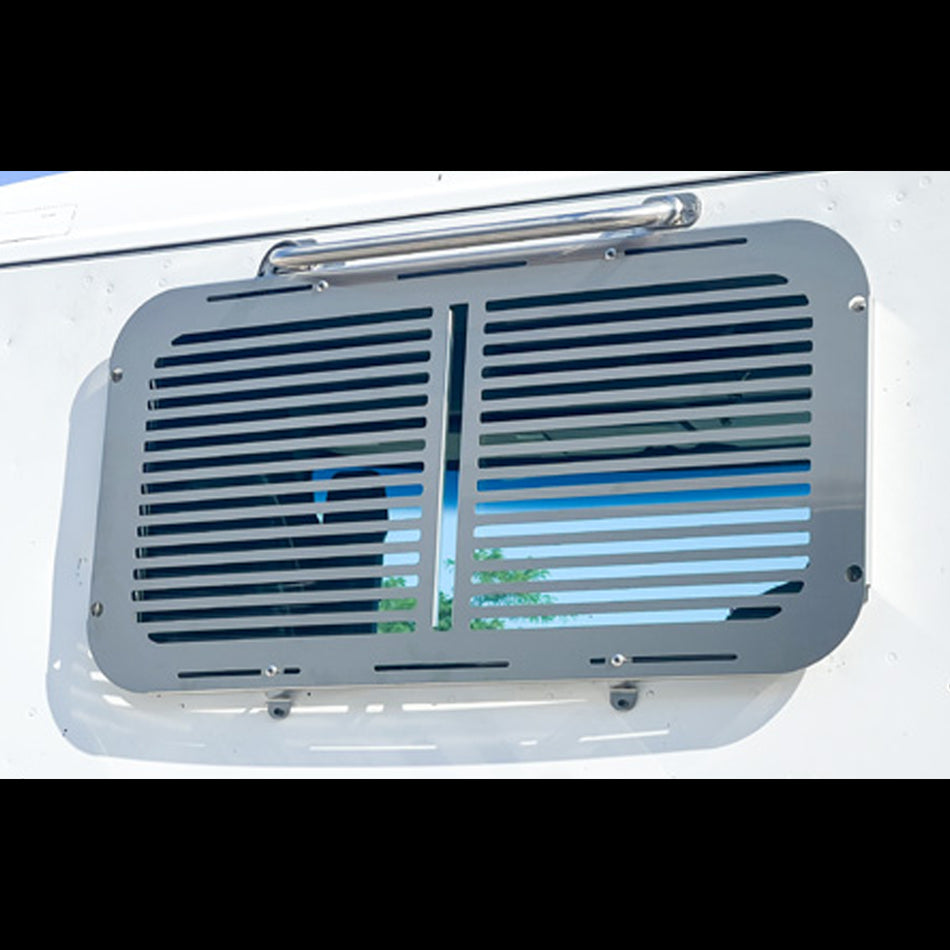 RealWheels - Peterbilt/Kenworth Stainless Steel or Stealth Black Rear Window Guards