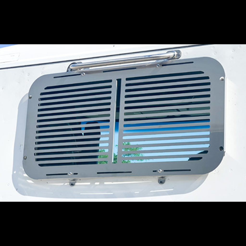 RealWheels - Peterbilt/Kenworth Stainless Steel or Stealth Black Rear Window Guards